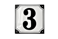 LAGERFØRTE VORDINGBORG HUSNUMRE 1-9 EMALJESKILT