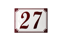 DUBORG HUSNUMMER EMALJESKILT