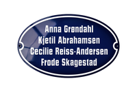 KLINTHOLM NAVNESKILT EMALJESKILT