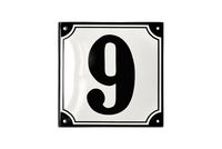 LAGERFØRTE VORDINGBORG HUSNUMRE 1-9 EMALJESKILT