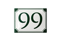 DUBORG HUSNUMMER EMALJESKILT